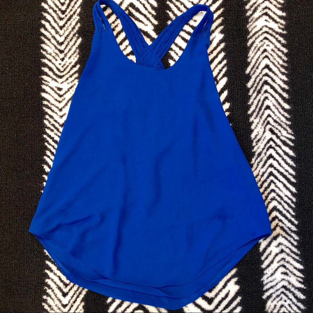 Blue Cross Back Blouse